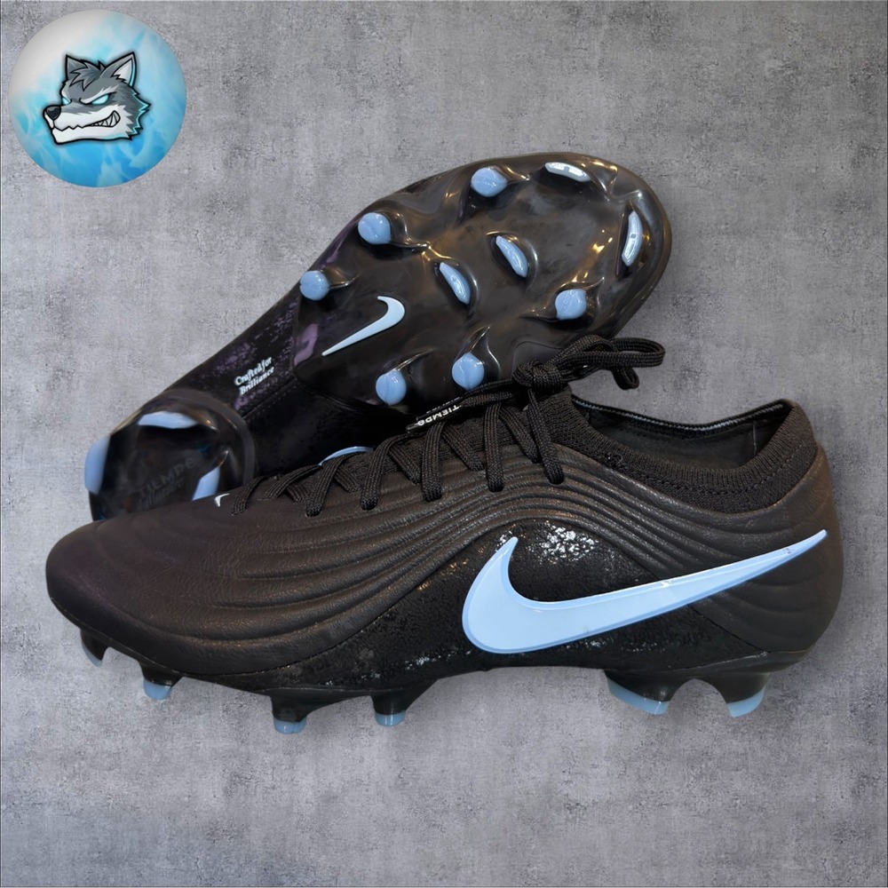 Nike Tiempo Maestro Elite FG Soccer Cleats Black Ice Blue Men's 7.5 HQ3157-040